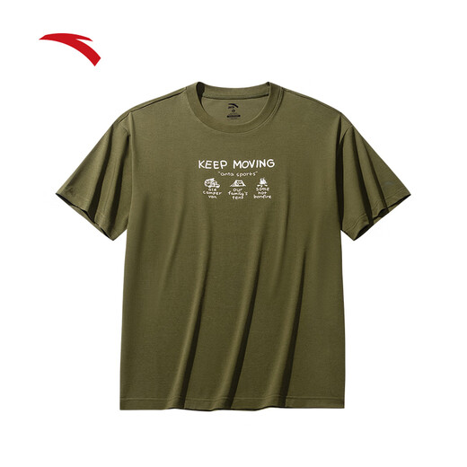 安踏×ZOLA艺术家联名丨冰肤短袖夏季潮流情侣宽松运动上衣男休闲T恤