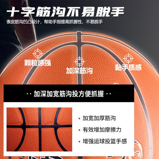 斯伯丁（SPALDING）篮球全新升级传奇TF750超纤皮专业精英赛事7号篮球 76-847YREV1
