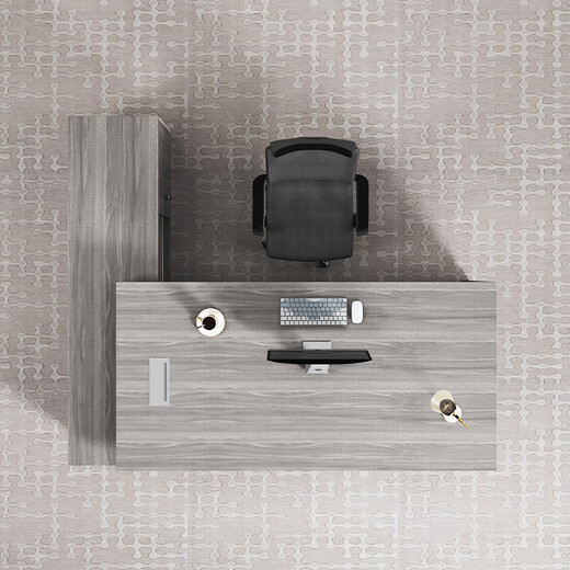 Desk Xiaobai boss desk office desk light luxury modern boss desk office furniture president office manager desk and chair combination 1.8m boss table + chair + 2.0m file cabinet