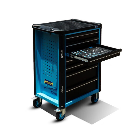 HAZET German tool cart set 7-drawer multi-functional maintenance cart car room tool cabinet mobile auto repair cabinet 179n-7/264 (264-piece set)
