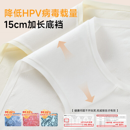 Modal anti-hpv virus underwear for women 10A antibacterial lengthening cotton traceless 25 new girl's briefs 3 packs