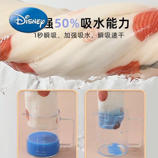 迪士尼（Disney）宝宝口水巾棉围嘴新生防吐奶水围兜儿童围巾口水婴儿三角巾秋冬 4条装三角巾G组 【防水】柔软