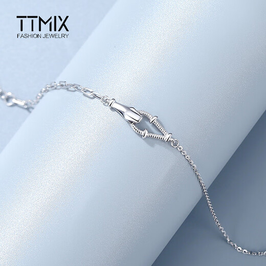 TTMIX snake bracelet platinum pt950 women's platinum temperament bracelet birthday gift for girlfriend 2.9-3.1g 16+2cm