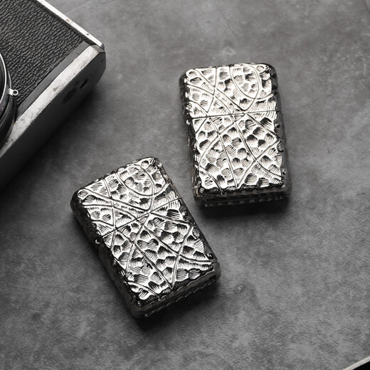 
ZIPPO lighter genuine Zhibao heavy armor pure man zppo silver plated American men limited edition pure man stand-alone + leather case DK9902TJ