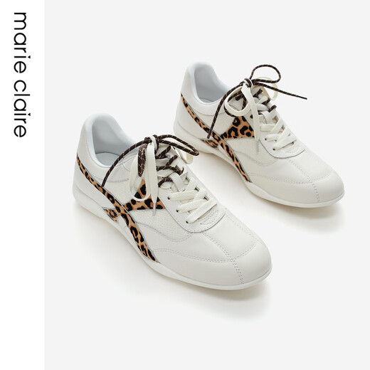 MARIE CLAIRE Taekwondo training shoes 2025 spring retro style sports and casual women's shoes 653-41340,654-11340 Caramel brown 653-41340 36