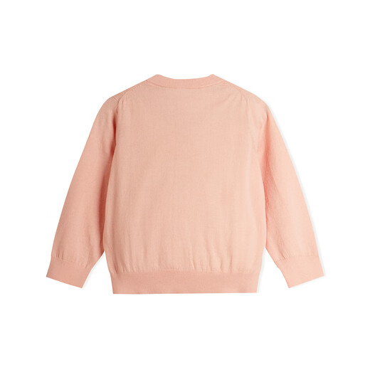 Jnby von Jnby Jiangnan Buddies Baby Cotton verwöhnt kurze Strickjacke Stricker Sweater Herbst und Winter Jungen und Mädchen Baby Yo7310870 684/warm Pink 100 cm
