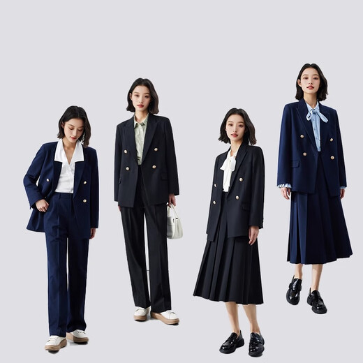 Lady Bird black suit women's high-end formal wear official professional college student interview suit jacket