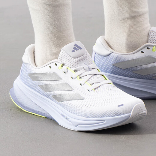Adidas lässige Schuhe Frauenschuhe Frühling und Herbst neue Sportschuhe Supernova 2 Leichte schockabsorbierende Laufschuhe GW6174 JS3047 Symbole Grau/Silbergrau Violett 39
