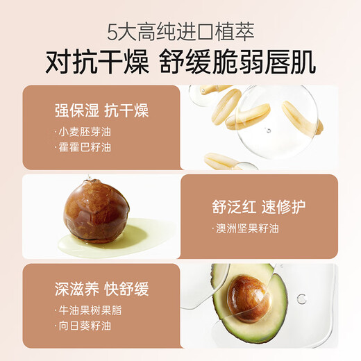 Kangaroo Mom Wheat Lip Balm Autumn and Winter Anti-Dry Crack Pregnant Mother Mom Repair Repair Lip Lip Balm Special Colorless Skin Care Product