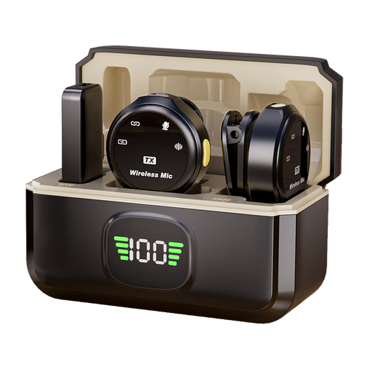 Zhongguo magnetic button wireless lavalier microphone anchor live recording equipment karaoke radio microphone one-to-two outdoor vibrato noise reduction microphone fully compatible with mobile phones, computers and notebooks type-c one-to-two with warehouse丨top radio丨fully compatible noise reduction high quality