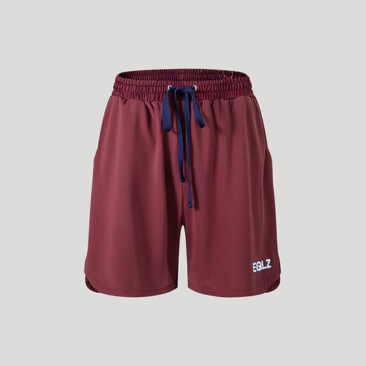 EQLZ Yikuo Basketball Academy knitted elite pants men's basketball shorts five-point pants men campus red S