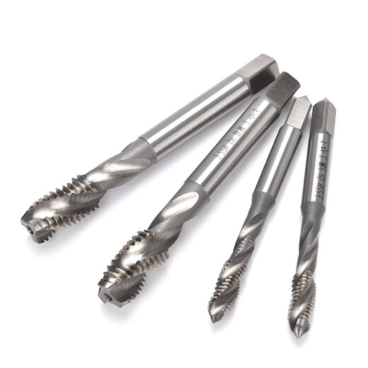Shanggong 5 pieces special spiral flute taps for martensitic stainless steel M12 tapping cobalt-containing high-speed steel spiral taps