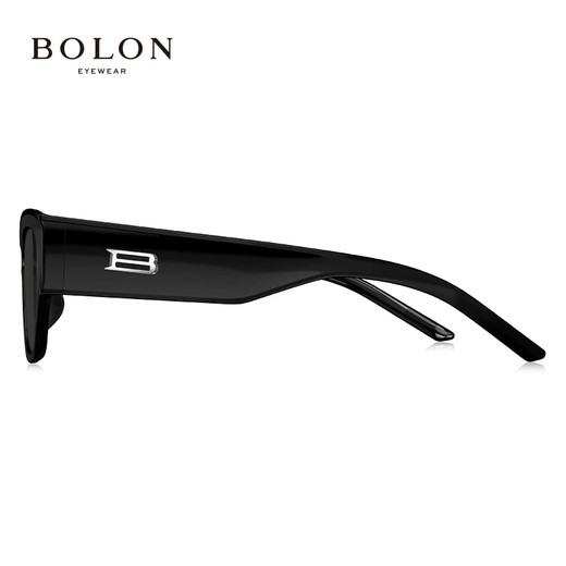 BOLON暴龙眼镜25年新品猫眼太阳镜防晒墨镜潮流线送男友送女友BX5008 C10 亮黑色