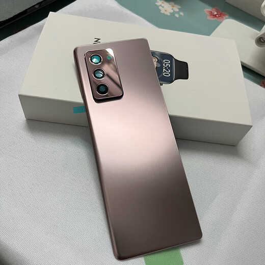 Brand original, suitable for Z fold3 back cover, Fold2 original glass back cover, F9160 mobile phone rear w21 original back cover, gold
