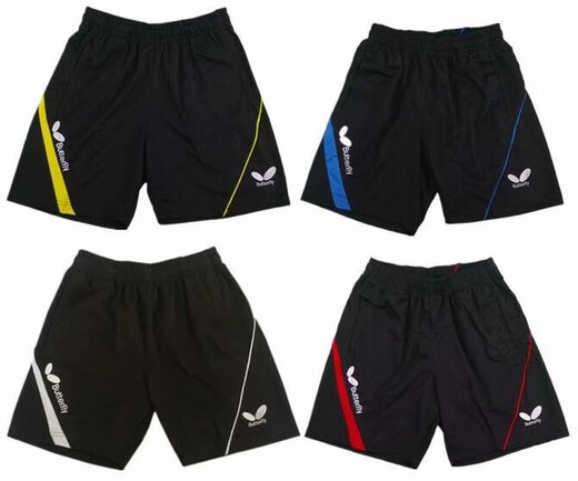 Traje de entrenamiento de tenis de mesa de verano de Nanbowan para hombres que corren para pantalones de cinco puntos para mujeres que juegan al tenis de secado rápido de bádminton 9215 pantalones cortos negros m