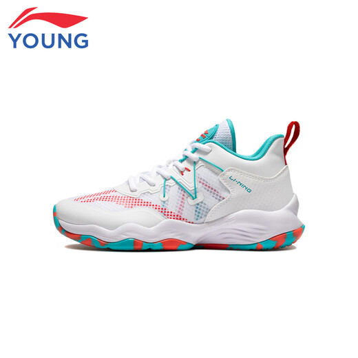 
Li Ning Children's Shoes Children's Basketball Shoes Men's Big Children's Cloud Technology Shock Absorbing and Resilience Comfort Sports Shoes 37YKBS034-11