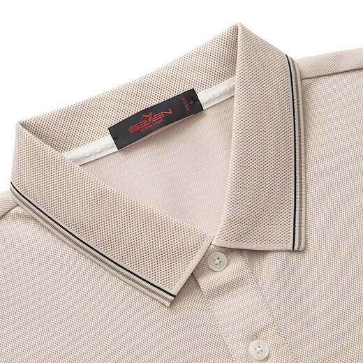 Qipai containing mulberry silk Qipai short-sleeved POLO shirt for men summer thin lapel top