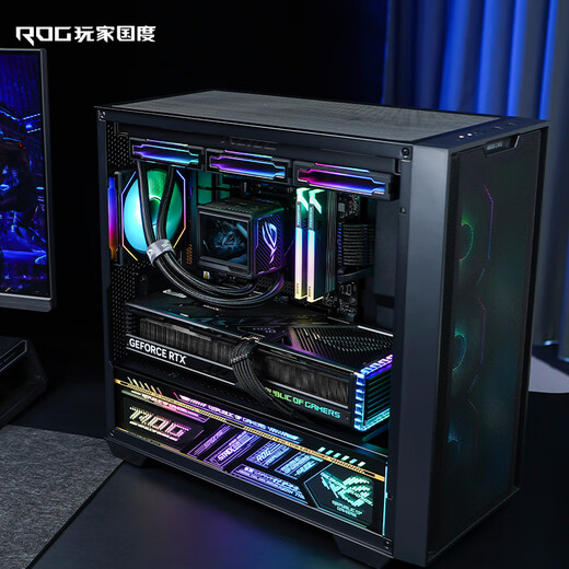 ASUS 24-issue interest-free ROG Family Bucket i5 14600KF/RTX5060Ti/4060TI console game desktop assembly computer DIY assembly machine rendering live broadcast host i5 14600KF+RTX5070丨four single host