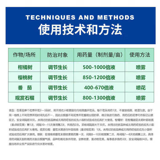 Guoguang Beineng 1% sodium p-chlorophenoxyacetate citrus fresh-keeping tomato lychee and bayberry growth regulator 200ml*5 bottles