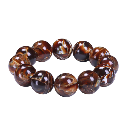 Shuque Burmese root amber bracelet black amber beeswax fairy flower cave honey old beeswax ball bead bracelet for men and women floating salt water 20mm 12 elegant men's model