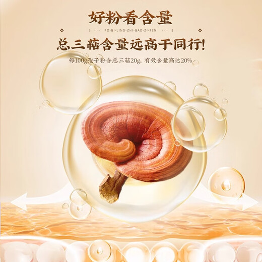 Beijing Tongrentang Break Wall Ganoderma lucidum Spore Powder to Enhance Immunity New Year Gift Box High-end Products for Elders 1 Box 120g [Set of Gift Box 20*6]