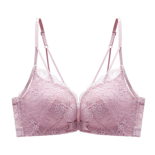 Maohuo (MAOHUO) big brand horse-year buckle thin bra underwear for women's birth year red no steel ring push-up bra Valentine's Day gift burgundy suit 75A 34B thin at the top and bottom 2.5cm