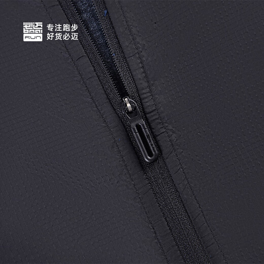 Bimax 2025 new men's and women's running light windbreaker sports jacket breathable hooded lightweight breathable racing jacket top Knight Black Male XL