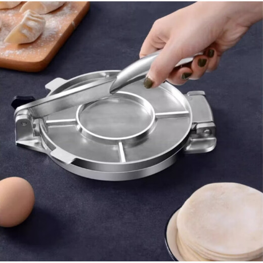 Zhexiang German Quality Dumpling Making Artifact 2025 Thickened Aluminum Alloy Skin Press Lazy Man Rolling Dumpling Tool Black Dumpling Skin Pressing Machine Small