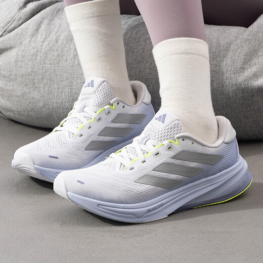 Adidas lässige Schuhe Frauenschuhe Frühling und Herbst neue Sportschuhe Supernova 2 Leichte schockabsorbierende Laufschuhe GW6174 JS3047 Symbole Grau/Silbergrau Violett 39