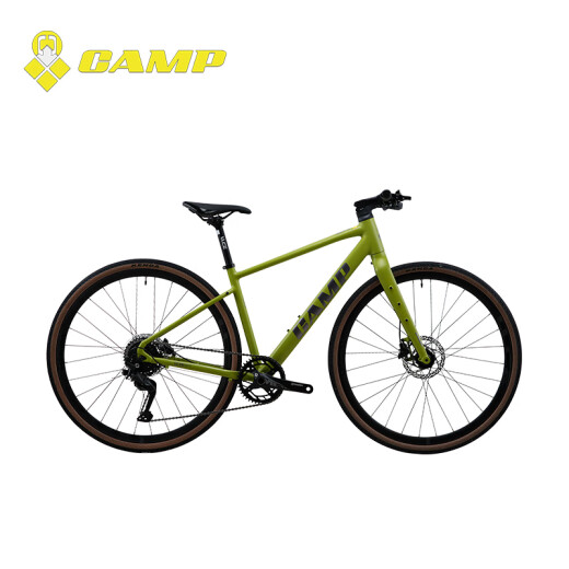 坎普（CAMP）GX300 公路车平把综合型越野铝合金车架9速油碟禧玛诺变速自行车 宝马灰 455码 700c