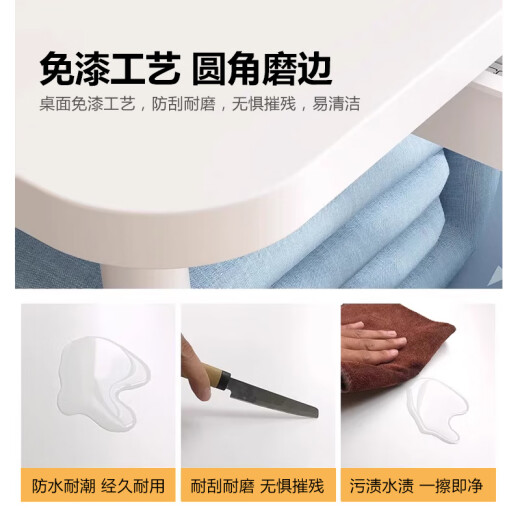 
Xingkai (XINGKAI) bed desk folding desk computer desk student dormitory notebook small table BGZ698 drawer white 70*48