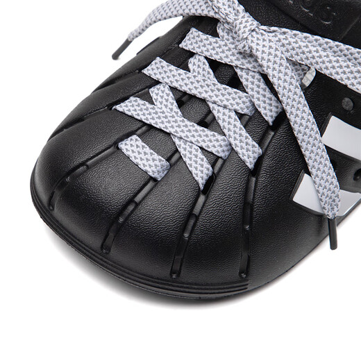 阿迪达斯 （adidas）三叶草拖鞋男女鞋 25夏新款贝壳头运动拖鞋休闲沙滩凉拖包头凉鞋 JH9848 40.5