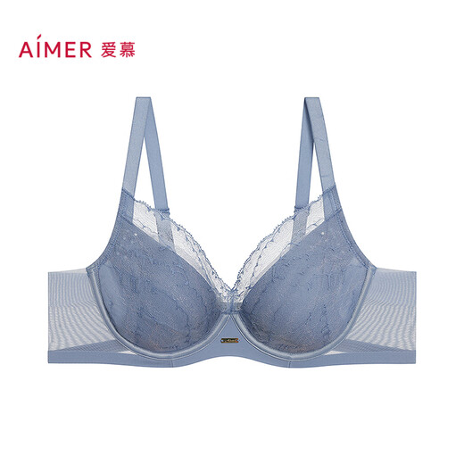 
Women's love underwear [Horizontal Cup] Spring and summer thin soft steel ring simple elephant hole bra AM13A701-80B
