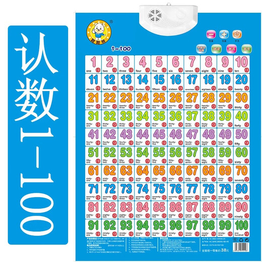 出极电子宝宝跟读图片墙壁纸贴画凹凸儿童早教有声挂图0-3岁会说话的 人物+动物+水果蔬菜