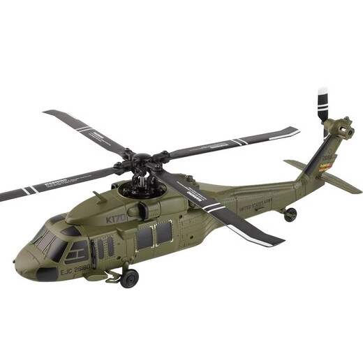 伟力之星 GREAT POWER STAR伟力新品K170黑鹰UH60L遥控直升机四通道4桨仿真无刷定高航模飞机 K170黑鹰直升机【全套到手飞】 练习-双电