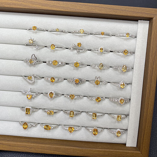 Ya Ge Tongti S925 Sterling Silber Natürlicher Edelstein Zypressen Xiaohongshu gleicher Silberschmuck J6196 Zypressenzypressen öffnen einstellbar
