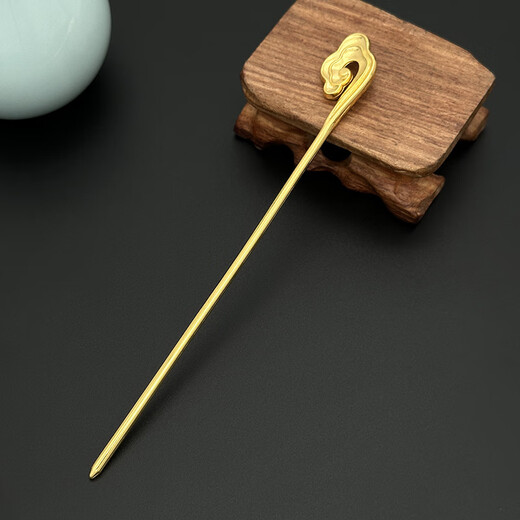 Carefully selected good things New Chinese style alloy auspicious cloud hairpin DIY ancient style Hanfu headdress double-sided electrophoresis electrophoresis cloud cloud pattern hairpin electrophoresis silver one