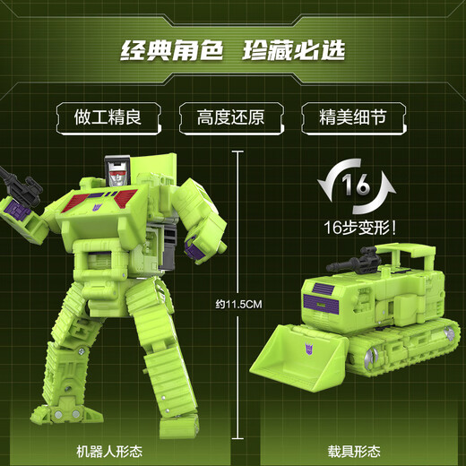 Transformers (Transformers) Детский мальчик -модельный сериал Studio Series Уровень 86 Big Movie Bulldozer G0568