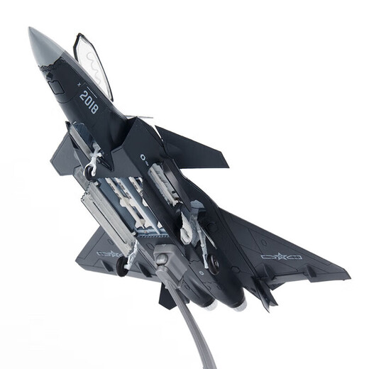 
Not stopped J-20 aircraft model alloy simulation military model ornament children's gift retirement souvenir 1:72 black WZHL-15935
