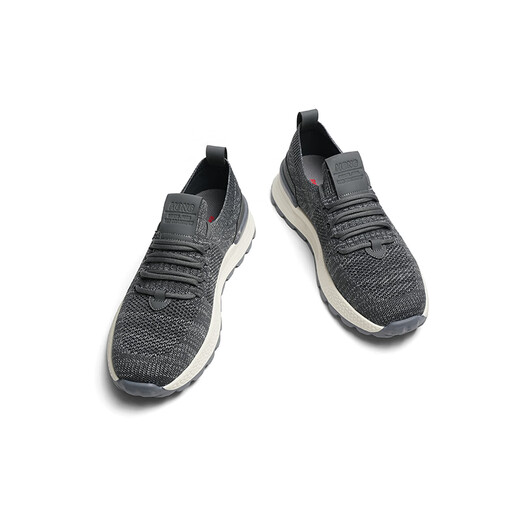 Red Dragonfly Mesh Casual Shoes 2025 Spring New Lightweight Breathable Sports Men's Shoes Outdoor Flying Wire Walking Shoes WHA15051 Gray 44