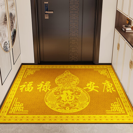 High-End-Kieselgiatom-Schlamm wasserabsorbierende Bodenmatte Eingangstür Chinesischer Stil Goldener Feng Shui Eingangstür Home Schuh Schuh wechseln