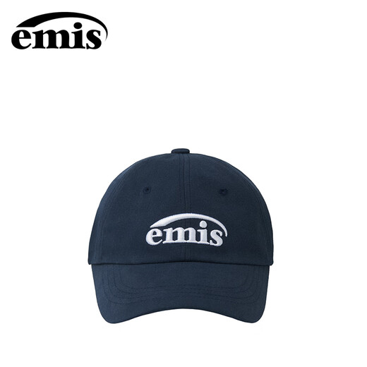 EMIS Korean hat baseball cap peaked cap running cap men and women same style fashion large head circumference solid color soft top showing small face new standard classic baseball cap (upgraded version) navy blue