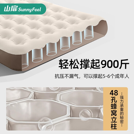 Shanfei Sunnyfeel Fengmian colchón inflable totalmente automático colchón de aire al aire libre piso de piso para acampar colchón inflable para dormir