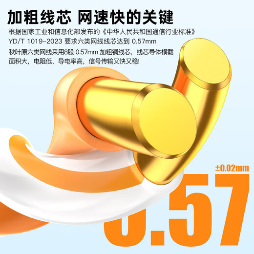 Akihabara (Choseal) Super catégorie 6 Catégorie 6 Catégorie 6 Catégorie Gigabit Surveillance du réseau Câble de réseau Décoration Home Decoration Pré-incorporée Un câble 10G Câble Broadband Orange Super Catégorie 6 Catégorie 10G Double Câble réseau blindé [QS6169C] 305 mètres / boîte