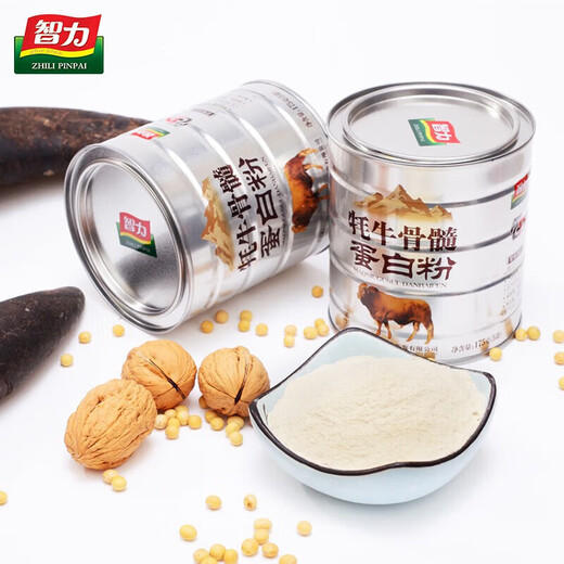 智力山东阿胶蛋白粉6罐*1盒牦牛骨髓蛋白粉 中老年益生元高钙蛋白粉 山东阿胶蛋白粉1050g(175g*6罐)