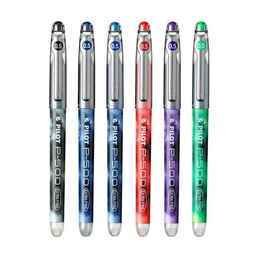 百乐（PILOT）【热门商品】P500黑色中性笔水笔0.5直液式走珠笔签字笔学生文具办公用品刷题笔高颜值考试笔 单支