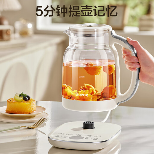 SUPOR Health Pot Tea Maker Kettle Large Capacity Flower Teapot Constant Temperature Kettle Kettle Electric Kettle Office Insulation Tea Kettle 2L SW-20YQ65