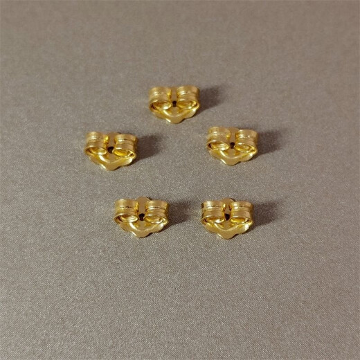 KZD Old Phoenix 999 gold-plated ear plugs, ear studs, slip-off ear buckles, fashionable versatile universal earrings, gold-plated KZD gold ear plugs, a pair of gold ear studs, special old 0.10g