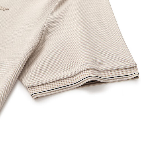 Qipai containing mulberry silk Qipai short-sleeved POLO shirt for men summer thin lapel top