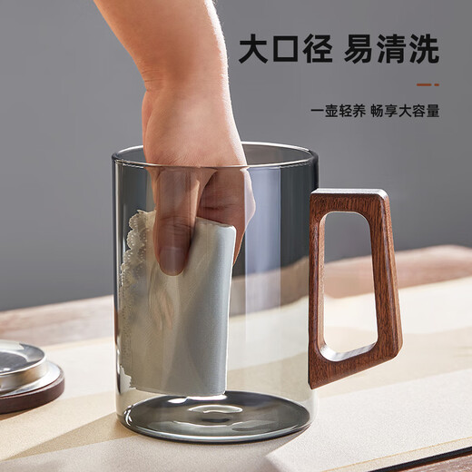 Yipot tea cup for men to make tea, large-capacity tea water separation glass cup, office high-end personal drinking green tea cup